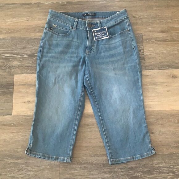Lee Modern Series Curvy Fit sz 8 Capris/Skimmers - Picture 1 of 7